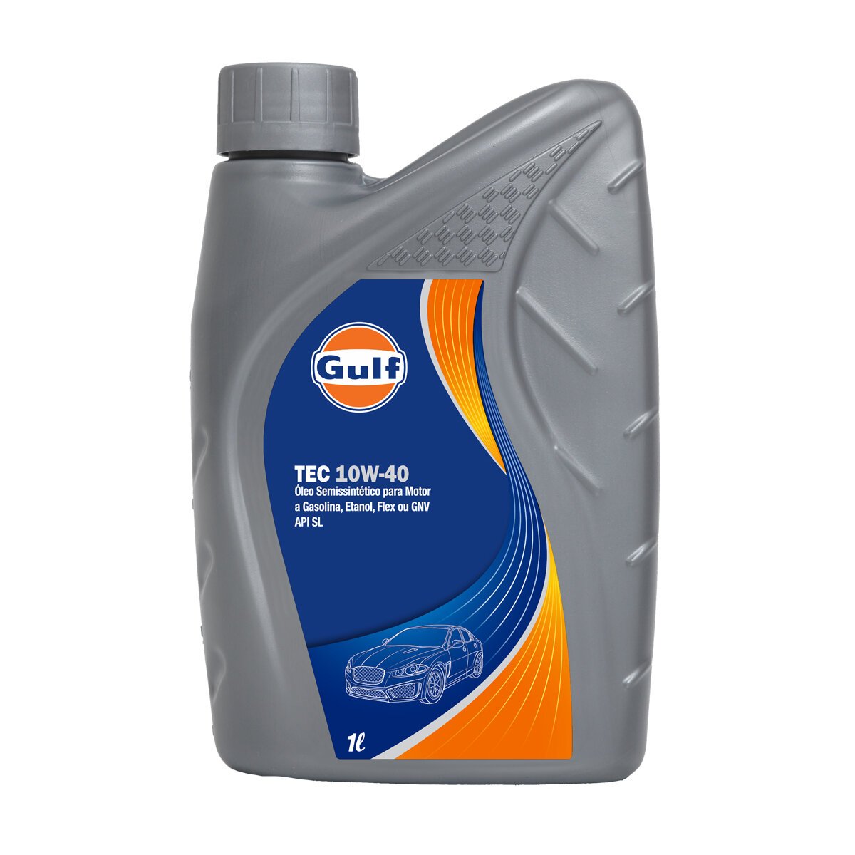 ÓLEO LUBRIFICANTE MOTOR 10W40 SINTÉTICO GULF TEC API SL